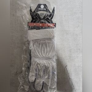 Spiderz ENDITE LTD "Smooth Palm" Batting Gloves - White